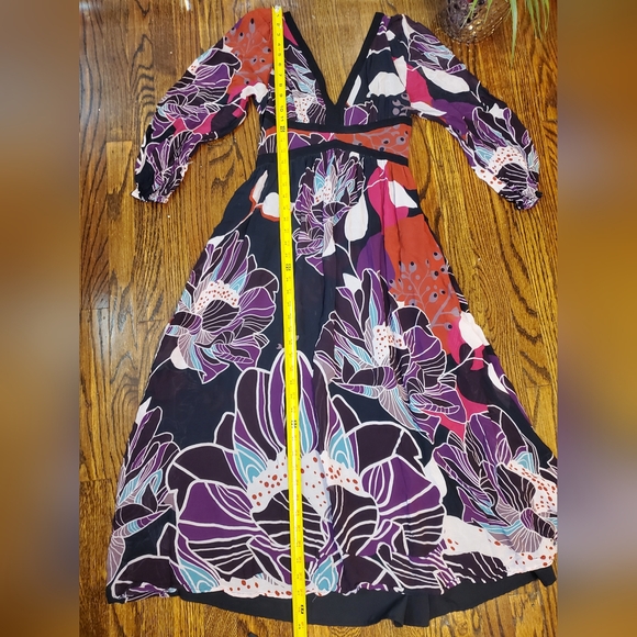 Anthropologie Let Me Be Floral Midi Dress - Picture 7 of 11